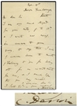 Charles Darwin Autograph Letter Signed -- Darwin Writes to His Financial Advisor Regarding an Investment